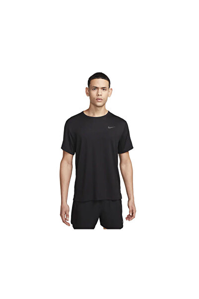 Nike Miler Men's Dri-Fit Running T-Shirt - Uv Protection, Dv9315-010 Black