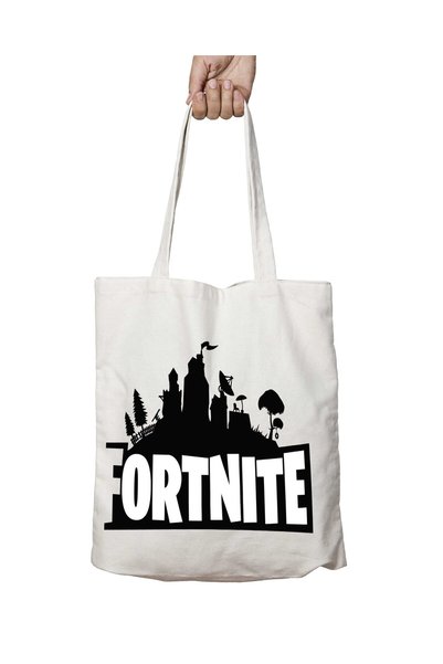 ART HEDİYE Fort Nite Two Sides Permanent Washable School Beach Shoulder Tote Bag