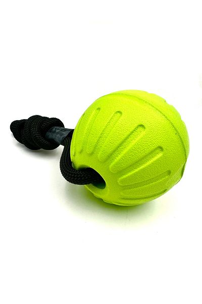 Tasma Market Green Waterproof Dog Training Ball Toy with Handle 9cm