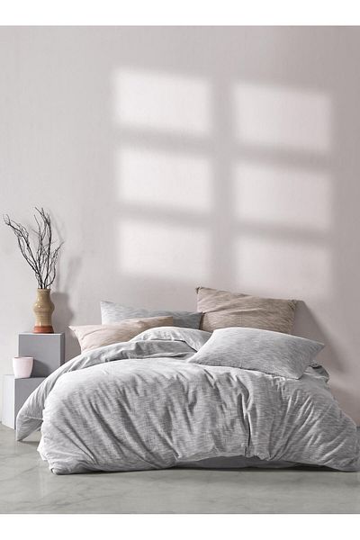 M'art Home Παπλωματοθήκη Anthracite Marble Διπλό - 200x220