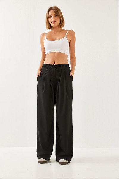 Bianco Lucci Women's Pleated Palazzo Pants 60351229
