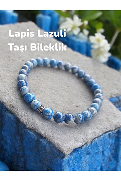 ALLORA DOĞALTAŞ Doğal Taş Lapis Lazuli Taşı Bileklik 6 mm