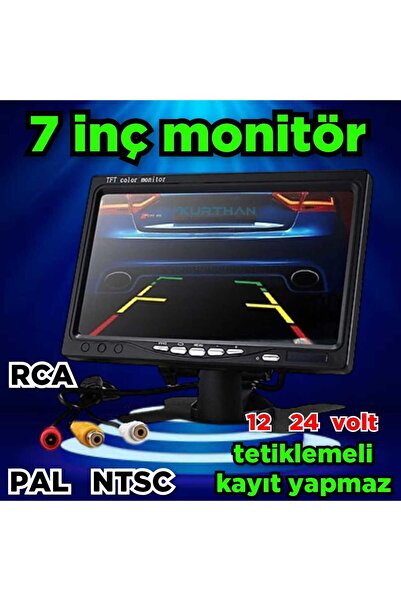 Twogo PAL*NTSC  7'' ARAÇ MONİTÖRÜ KAYIT YAPMAZ USB AUX GİRİŞİ YOKTUR (12 - 24...