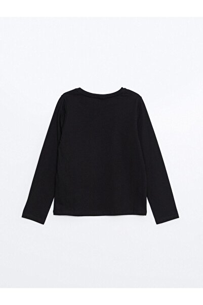 LC Waikiki Παιδικό μπλουζάκι LCW με λαιμόκοψη για κορίτσια (W4)