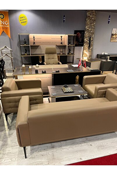 ENG OFİS MOBİLYALARI En Makam Takımı *empıre Üst Segment Makam Takımı 8 Parça*