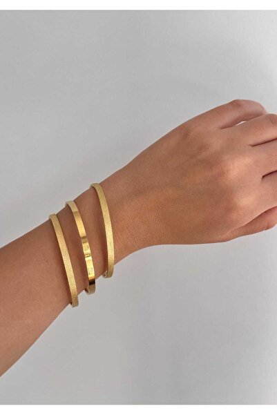 STAİNLES Çelik Düz 2 Simli 1 Simsiz Ajda 4mm