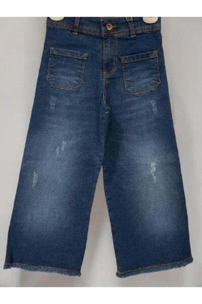 Zekids Pantaloni din denim cu talie înaltă din lycra cu textura moale pentru fete