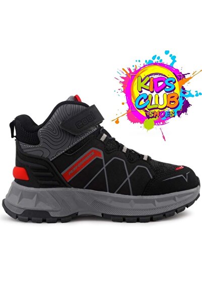 KOCAMANLAR Cool Leroy Ortopedik Kaymaz Taban Unisex Çocuk Bot SİYAH