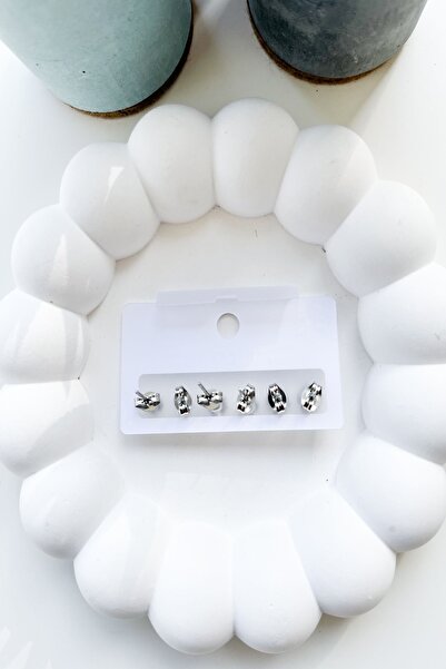 Pretty New Season Zircon Stone Steel Earrings Set of 6