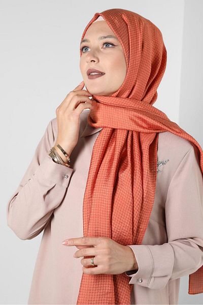 Alvina ALVINA Σάλι με μοτίβο βισκόζης Houndstooth 8258