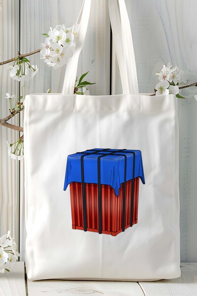 ART HEDİYE Geantă de umăr din pânză imprimată pentru jocul PUBG Battlegrounds...