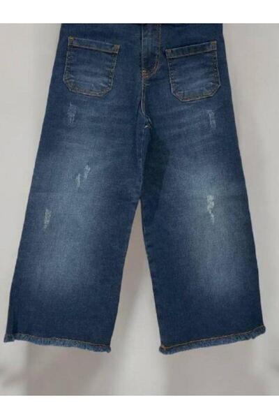 Zekids Pantaloni din denim cu talie înaltă din lycra cu textura moale pentru fete