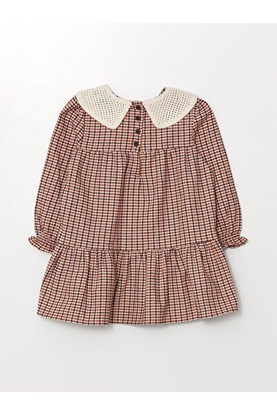 LC Waikiki LCW Kids  Ekoseli Kız Bebek Oyun Saatlerine Uygun Rahat Elbise