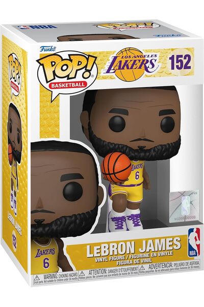 Funko بوب! NBA: ليكرز - ليبرون جيمس #6 - مجسم فينيل قابل للتجميع - فكرة هدية ...