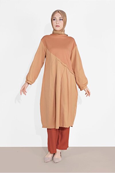 TRENDTESETTÜR Women's Brown (TILE) Elastic Waist Trousers 2775