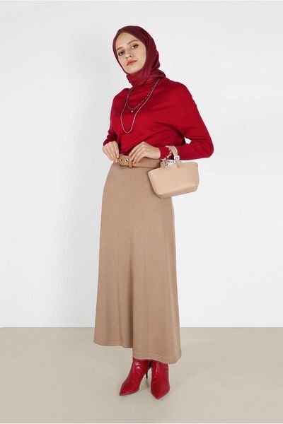Alvina 42073 Model Turtleneck Basic Knitwear Sweater