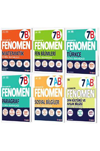 Fenomen Yayıncılık FENOMEN YAYINLARI 7. SINIF B SETİ