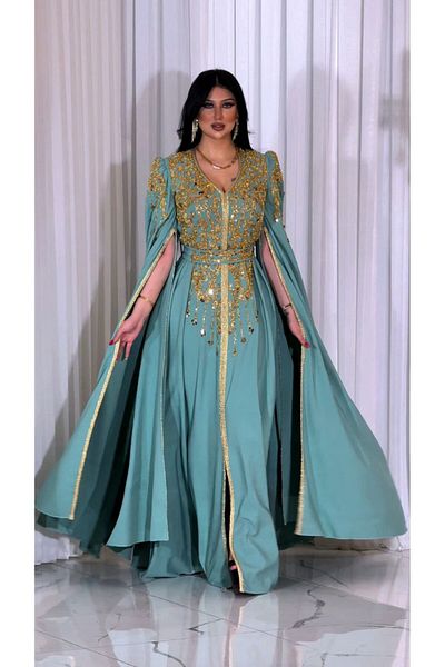 ZENABİYEM Zena Fashion Gold Processing Special Design Kaftan