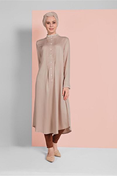 TRENDTESETTÜR Γυναικείο Μπεζ (K.BEIGE) Καβάλος Μακρύ Μαντίλι 56025