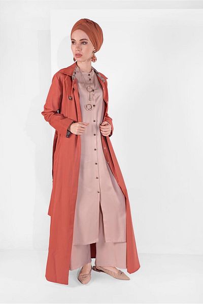 TRENDTESETTÜR قهوة نسائية (بلاط) بحزام فيريس 09106