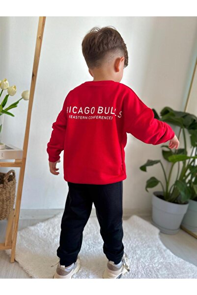 öykümgaleria Erkek Çocuk 3 iplik Kumaş Alt Üst Takım