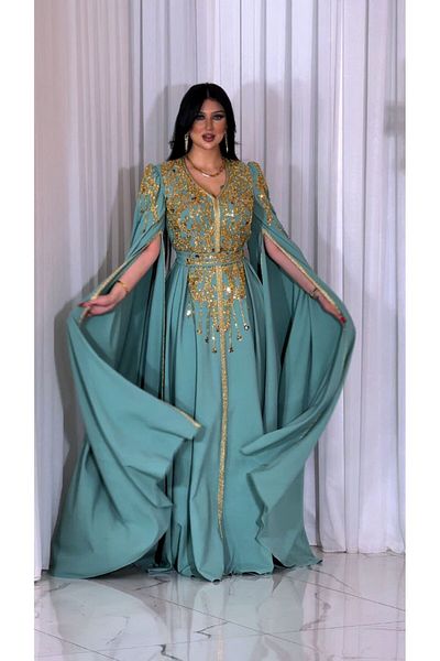 ZENABİYEM Zena Fashion Gold Processing Special Design Kaftan