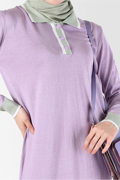Alvina POLO NECK RIBBANED KNITWEAR TUNIC 42108