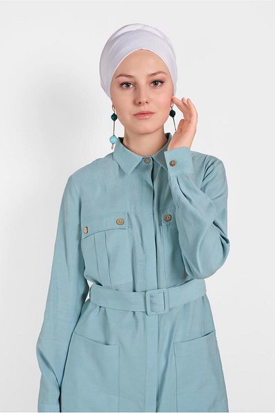 TRENDTESETTÜR Γυναικείο μπλε (AQUA) Ζώνη με λεπτομέρεια τσέπης 4450