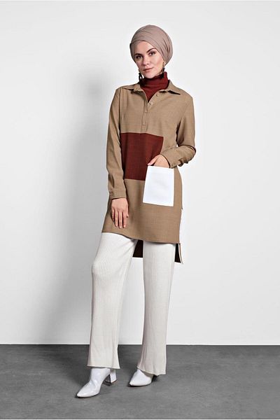 TRENDTESETTÜR Γυναικεία Κρέμα Loose Leg Pantalon 70010
