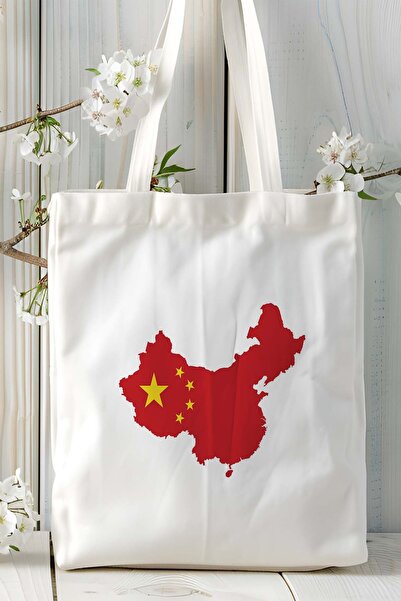ART HEDİYE Μοντέλο τσάντας ώμου με στάμπα με σημαία Κίνας