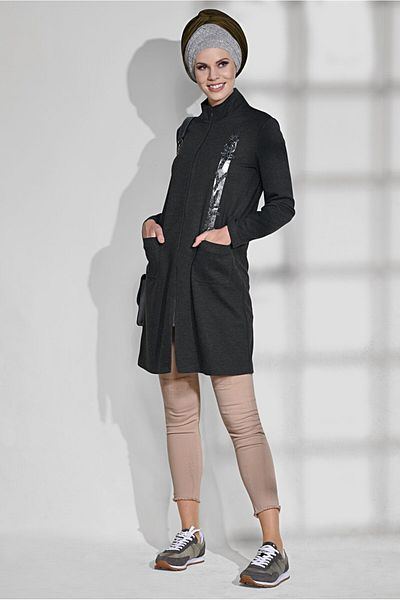 TRENDTESETTÜR Sequin Embroidered Pocket Tunic 4865