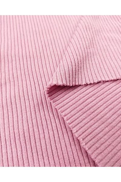 Kumaş Parça Плетене покривало рожевого кольору - ширина 100 см, довжина 280 см