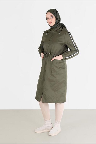 Alvina باركا 90214 - خصر برباط وغطاء للرأس