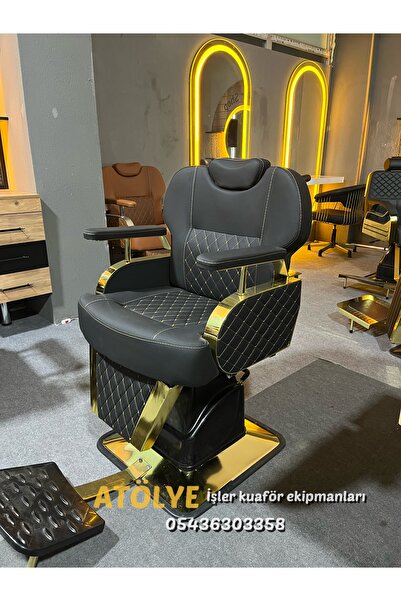 İŞLER BERBER KOLTUĞU GOLD KAPLAMA