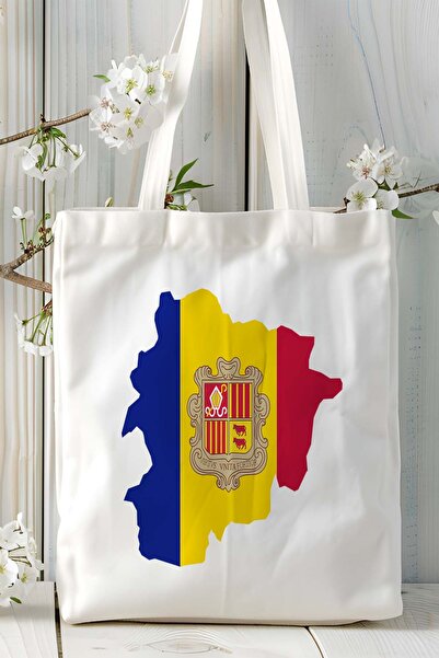 ART HEDİYE نموذج حقيبة كتف مطبوعة بعلم أندورا