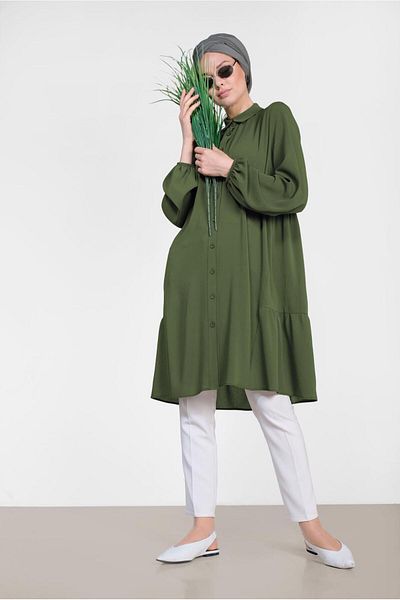 TRENDTESETTÜR Gathered Back Tunic 4851