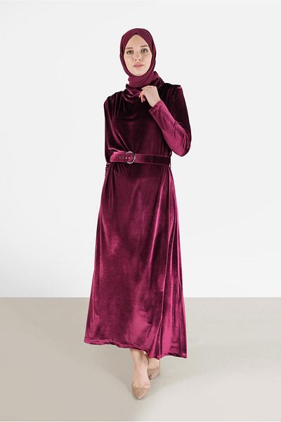 Alvina BELI BENDED VELVET DRESS 42416