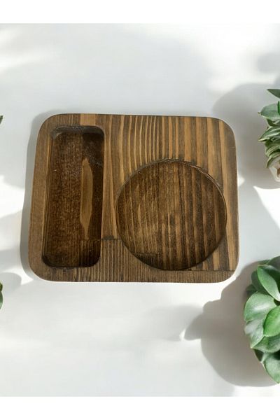 YAT Design Crafts Natural Wood Presentation Tray - Mini Tray for Presenter, Tea & Coffee Serving