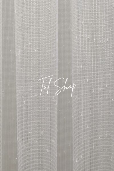 evihtiyaclarim by IOC Professional Workmanship Suitable for Any Room Anti-Crease Nope Model 1/2 Sparse Pleated Tulle Curtain