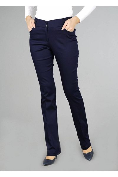 TRENDTESETTÜR Γυναικείο παντελόνι Navy Blue με τσέπες - 7058