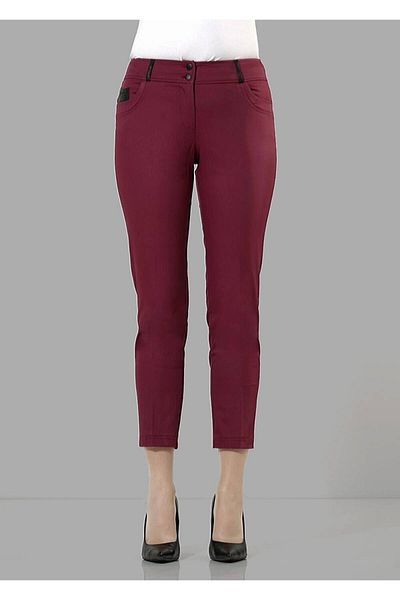 TRENDTESETTÜR Women's Burgundy (CORN) 7915 Trousers