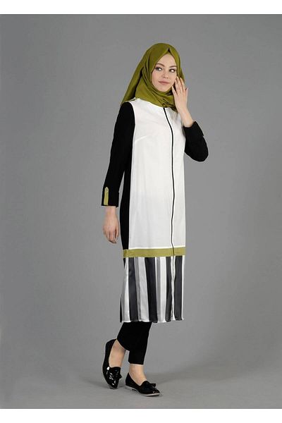 TRENDTESETTÜR Γυναικείο Μαύρο T 4925 Indila Hijab Τουνίκ