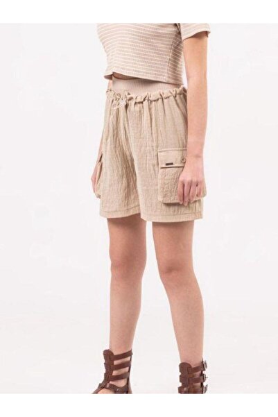 Zekids Κοριτσίστικο σορτς με λινό γαρνιρισμένο