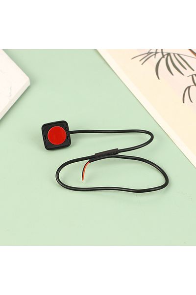 Choice 1Pc Momentary Push Button On Off Switch Black Plastic 12V 24V Car Alarm Button DIY Flashlight Sur...