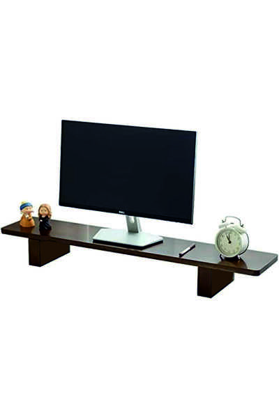 Tiydem Solid Natural Wood Monitor Riser Monitor Stand Monitor Stand (80 X25 cm)