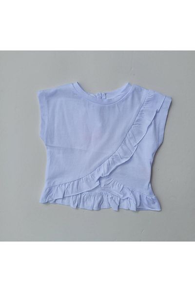 Çikoby Girl's Cotton Ruffle Blouse