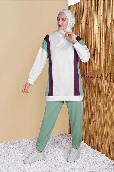 TRENDTESETTÜR Stripe Detailed Tracksuit Set 0256