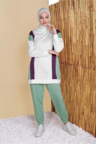 TRENDTESETTÜR Stripe Detailed Tracksuit Set 0256