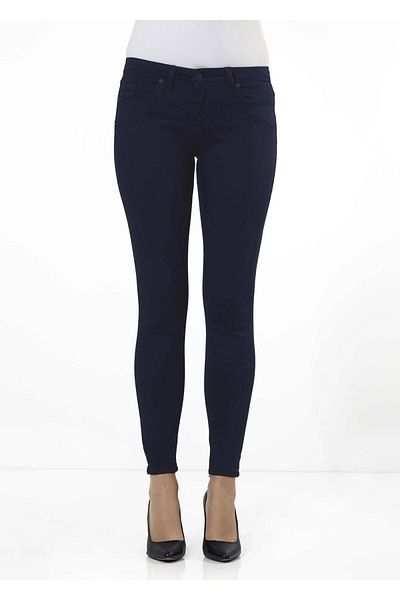 TRENDTESETTÜR Navy Blue Skinny Women's Trousers - 9798