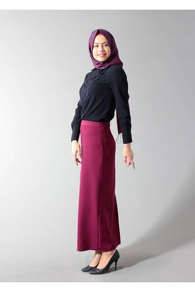 TRENDTESETTÜR Γυναικεία Navy Blue (K.LACİVERT) T 4431 Criss Hijab Μπλούζα